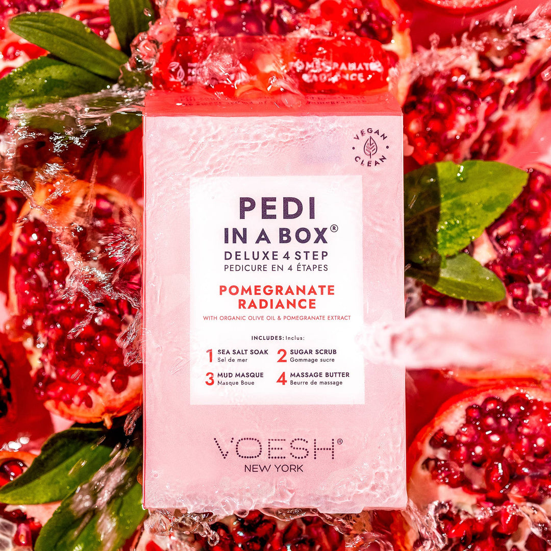 Pedi in a Box Deluxe 4 Step Pomegranate Radiance