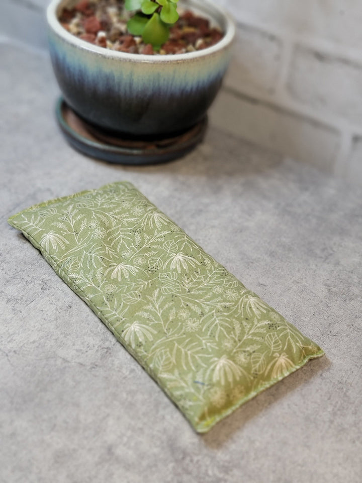 Aromatherapy Hot/Cold Weighted Eye Pillow - Olive Leaves