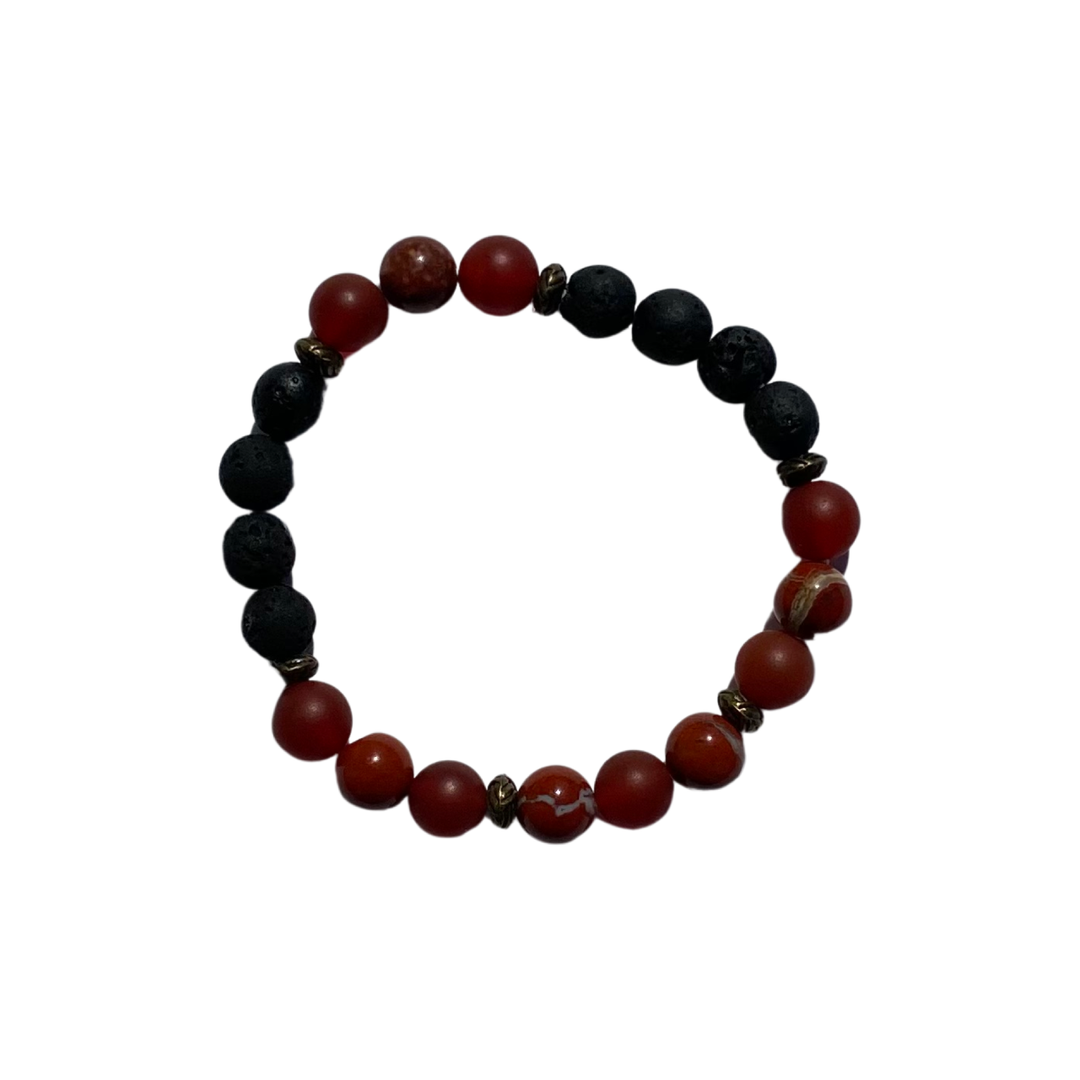 Red Jasper Diffuser Bracelet