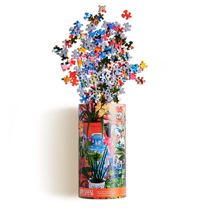 Tropical Vases Floral Still Life 1000 Piece Jigsaw Puzzle