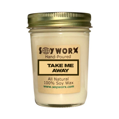 Soyworx Mason Jar Candle - Take Me Away!