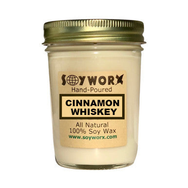 Soyworx Mason Jar Candle - Cinnamon Whiskey