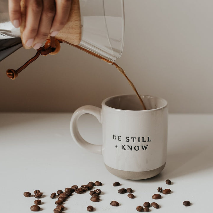 Mug (Stoneware) - Be Still + Know