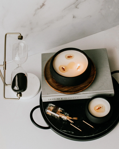 Concrete Candle (Black) - But First Sleep