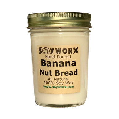 Soyworx Mason Jar Candle - Banana Nut Bread