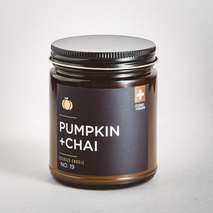 Amber Jar Candle - Pumpkin + Chai