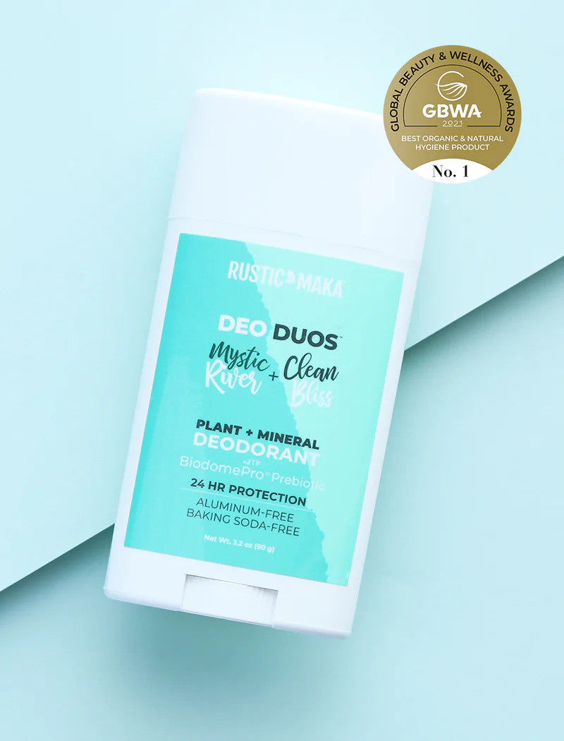 Prebiotic - Deo Duos:  Mystic River + Clean Bliss Natural Deodorant