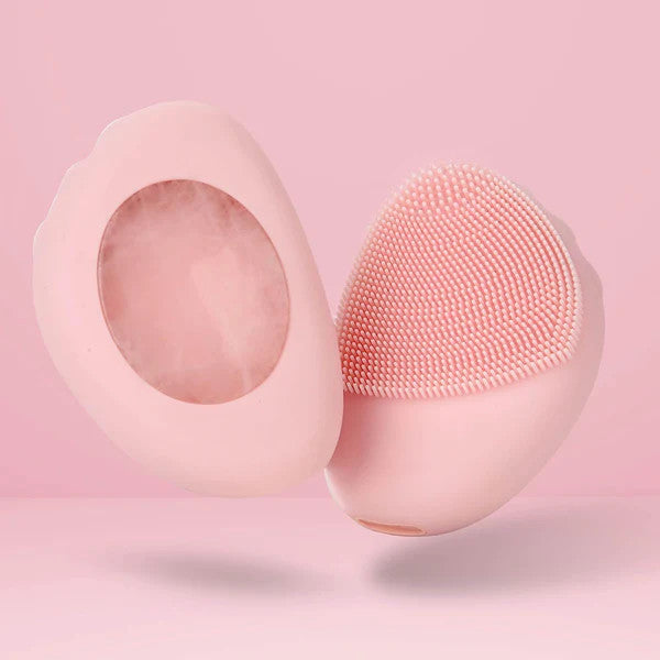 Facial Sonic Skin Cleansing Brush with Gemstone Massager