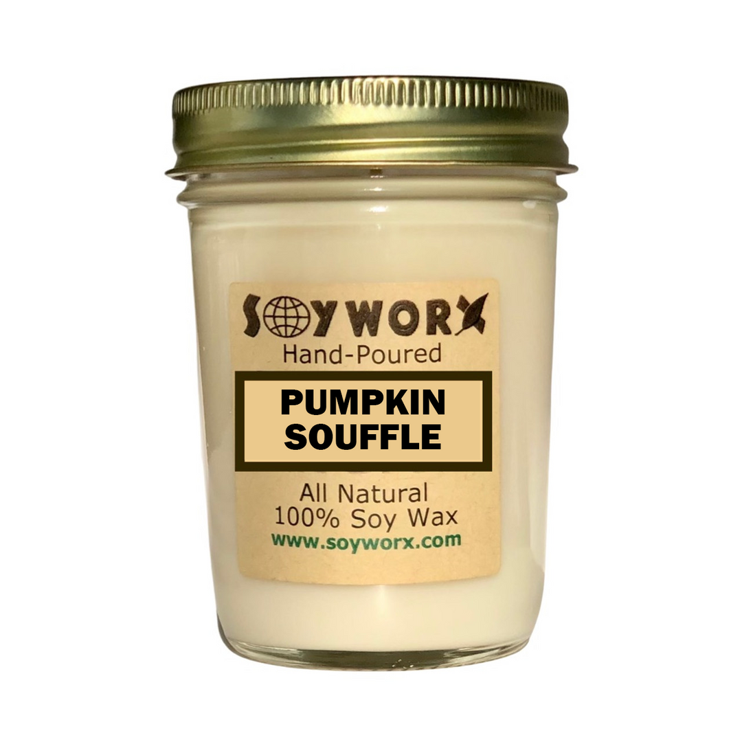 Soyworx Mason Jar Candle - Pumpkin Souflee