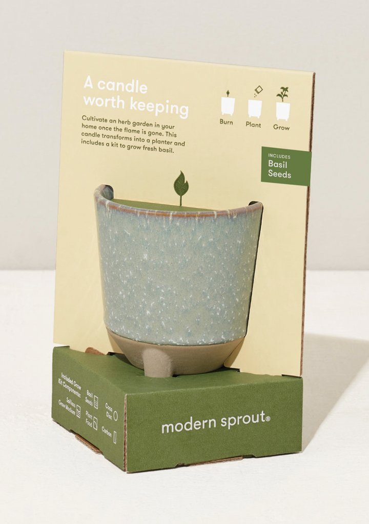 Glow & Grow - Candle Herb Garden