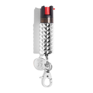 Pepper Spray - Silver Studded Metallic