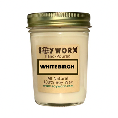 Soyworx Mason Jar Candle - White Birch