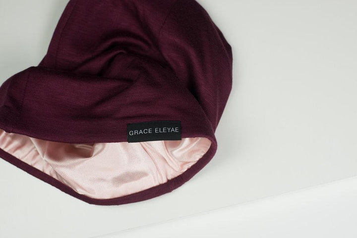 The Slap | Satin-lined cap | Wine Red, Medium