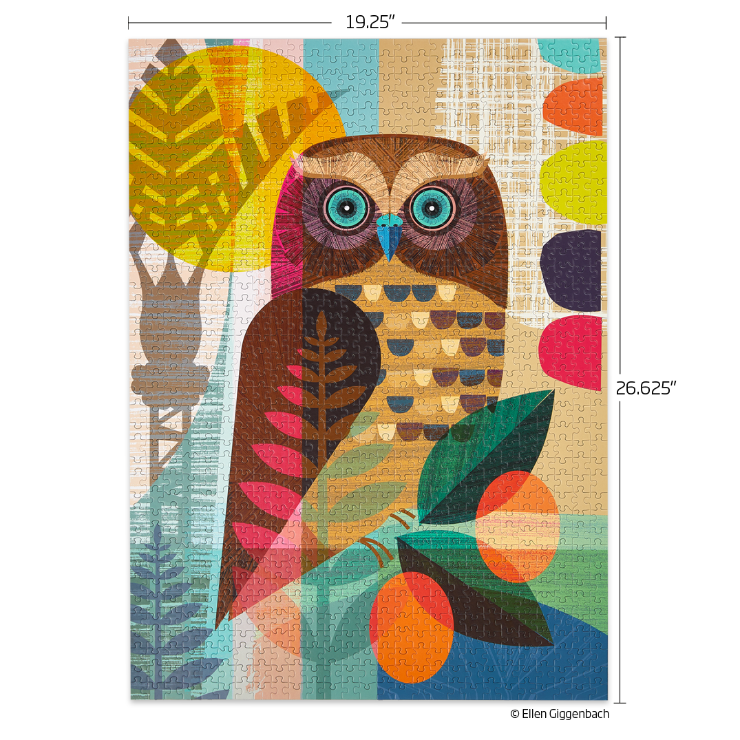 Ruru Owl 1000 Piece Jigsaw Puzzle