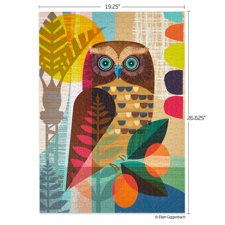 Ruru Owl 1000 Piece Jigsaw Puzzle