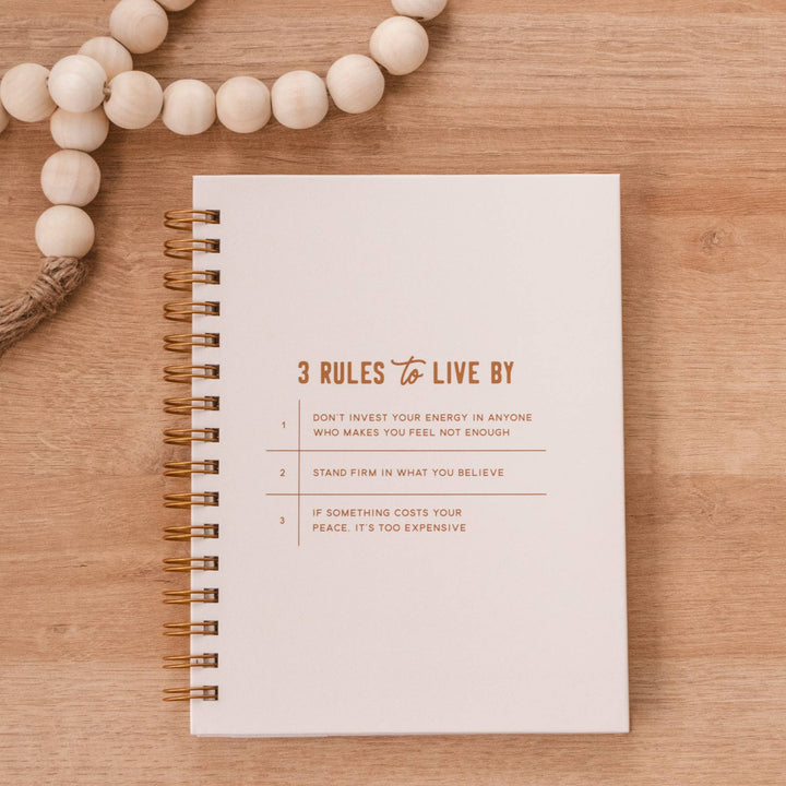 Hardcover Journal - 3 Rules to Live By