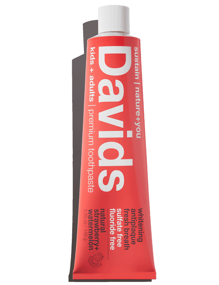 Davids kids + adults premium toothpaste / strawberry watermelon