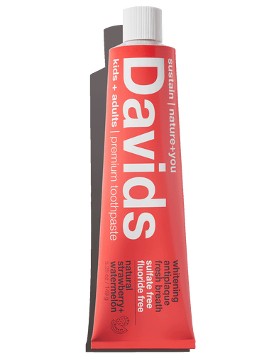 Davids kids + adults premium toothpaste / strawberry watermelon