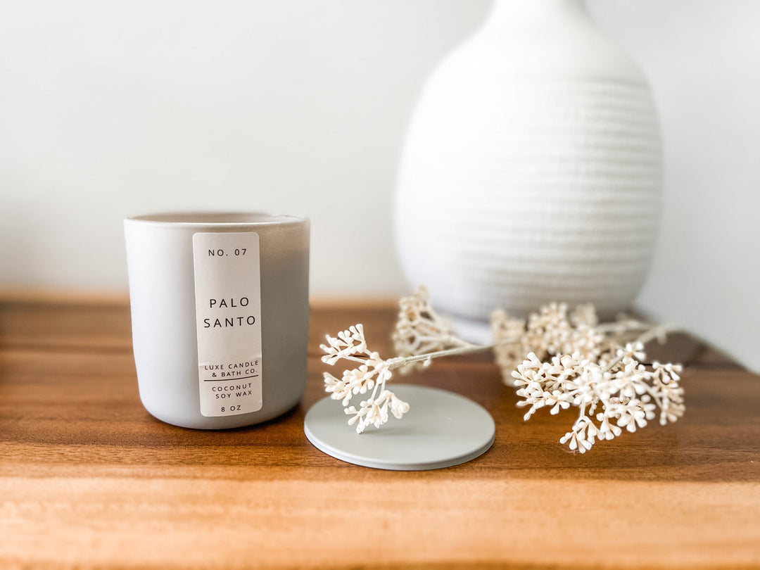 Coconut Soy Wax Candle-Palo Santo